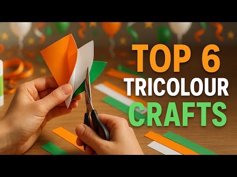 Top 6 Independence Day Crafts | 15 August & Republic Day Decoration Ideas | Easy Tricolor DIY