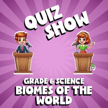 Biomes of the World QUIZ SHOW Science Game - No Prep Grade 6 Review