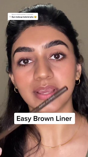 Easy Brown Liner Makeup Tutorial for Beginners