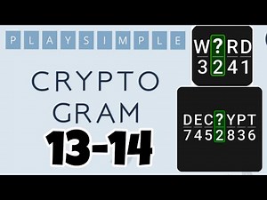 PlaySimple CRYPTOGRAM level 13 14