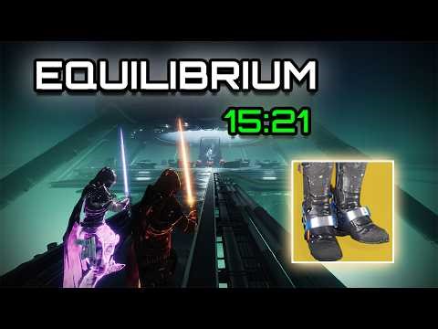 Equilibrium | x2 Hunter 15:21 (No Skip, One Phase All Bosses) - Destiny 2 #PraxicTimeTrials #motw
