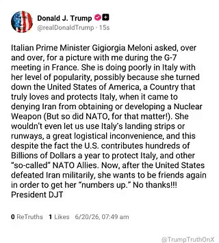Forget the photo drama. The real risk it exposes: the West's unity still hinges on whether its leaders personally get along. Chemistry between presidents is no foundation for a civilization. Bind the West (U.S. included) into one structure that outlasts any single leader.