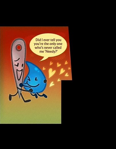 Teardrop Says "I Love You" To Needle [BFDI Art]