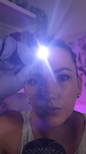 Fluidity Asmr on Instagram: "⚠️ bright light! A little eye check exam plus some tingly cleaning for you 🔦🧼💤 . . . #asmr #asmrvideo #asmrtriggers #asmreyeexam #asmrexam #relaxing #satisfying #asmrtingles #sleep"