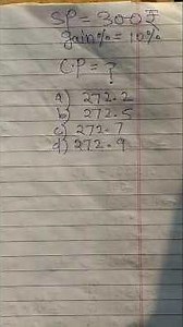Solve Cost Price | Find Profit And Loss | #class8maths #profitandloss #mathstricks #education #maths