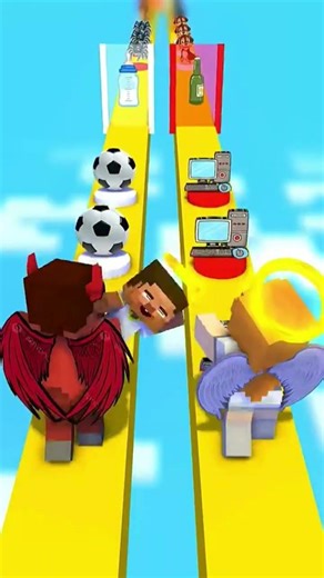 Baby Destiny with Evil Steve Angel Alex - Funny Animation