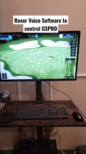 Roxor Voice Golf Simulator Control Software works with GSPRO. #golfsimulator