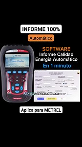 Software para Informes AUTOMATICOS Calidad Energía para Analizador METREL (2892) entre otras referencias.. en (1 minuto) ⚡😮 #METREL #eficienciaenergetica #medilogger | Jhony Alexander Rincón Galeano