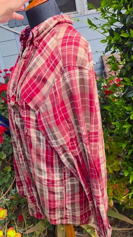 Distressed Skull Flannel – Faded Glory Large Tall - Etsy