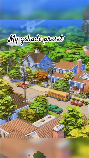 My GShade preset ✨ before & after | available on Patreon 🤍 Link in bio #sims4 #gshade