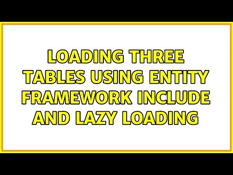 Loading three tables using Entity Framework include and lazy loading