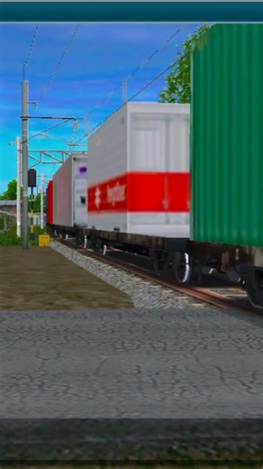 KA KONTAINER MELINTAS DI JPL 40 PRAMUKA #trainzsimulatorandroid #railfans #KAI #daop1