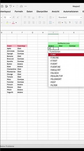 Spalten Filtern #excel #work #exceltips