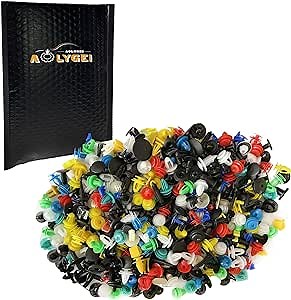 C1 500 PCS Auto Clips Car Nylon Bumper Fender Trim Mixed Rivets Panel Shield Engine Cover Retainer 30 Most Popular Sizes & Applications for GM Ford Chrysler Toyota Lexus Honda Acura Dodge Jeep