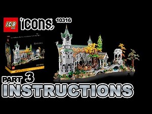 LEGO The Lord of the Rings: Rivendell 10316 – 4K Build Instructions Slideshow (Part 3 of 3)