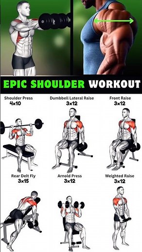 6 Ultimate Shoulder Workouts for Strength & Size #shoulderexercises