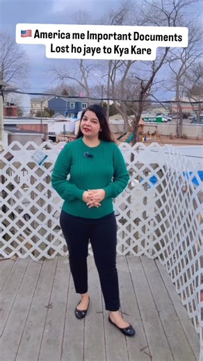 Swati aggarwal🧿| Indian blogger in America 🇺🇸 on Instagram: "🇺🇸 America me Important Documents Lost ho jaye to Kya Kare Important Documents Recovery - Required Documents List 1 Indian Passport (Lost) • Local Police Report / FIR • Current/Old passport copy (if available) • Proof of U.S. Address (Driver License, State ID, Utility Bill, Lease) • Green Card copy • Passport-size photos (VFS specifications) • Printed Passport Seva Form (online application) • VFS checklist & payment receipt 2 1-79
