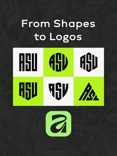 Are you still awake? 💤 Then watch an Affinity logo design tutorial. Create 6 Pro Letter Logos in Custom Shapes | Affinity 3 #graphicdesign #affinity #canva #logodesign #logos