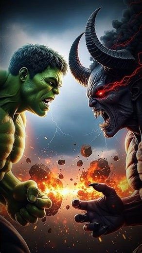 Hulk Destroys the Demon in an Unbelievable Fight! #shorts