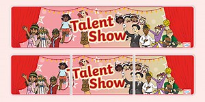 Talent Show Role Play Display Banner
