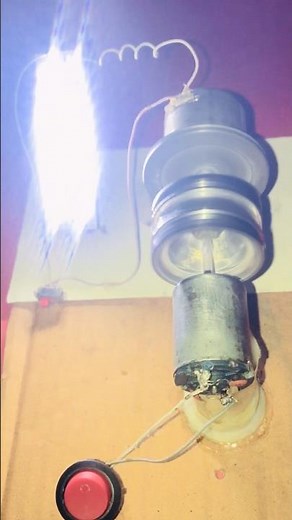 Free Energy DC Motor Generator – No Battery Needed ⚡ New Innovation! #electric #dcmotor #freeenergy