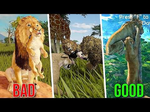 Playing as the Best Lion in Roblox Animal Survival Games!
