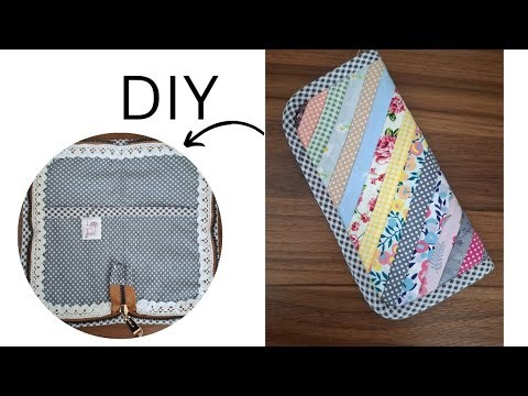 How to sew a patchwork handbag:Let's sew a patchwork handbag with scrap(diy)