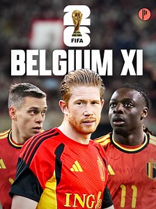 Belgium World Cup Predicted XI — 4-2-3-1 with De Bruyne Leading