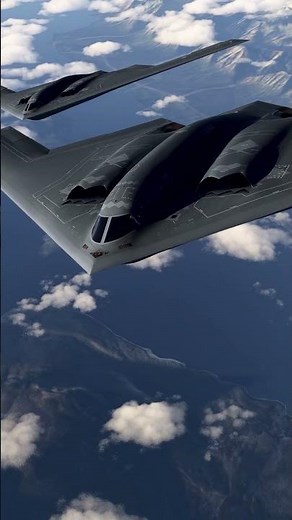 USAF B-2 Spirit Stealth Bombers conduct "training" operations, somewhere over the Middle East