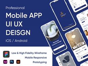 Modern mobile app ui ux design in figma