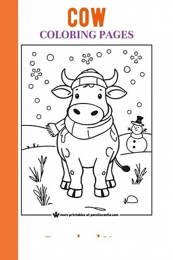 Cow Coloring Pages (Free Printable PDFs)