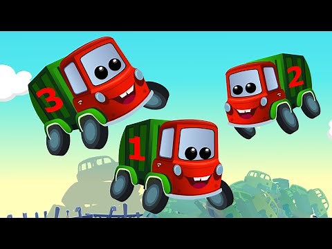 Zeek And Friends | Five Little Garbage Trucks | Car Rhymes And Songs