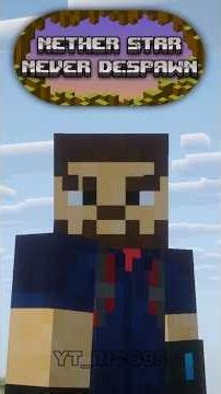 Nether Star Never Despawn | Minecraft Myths Part 36 | #minecraft #minecraftshorts #mcpe #viral #mc