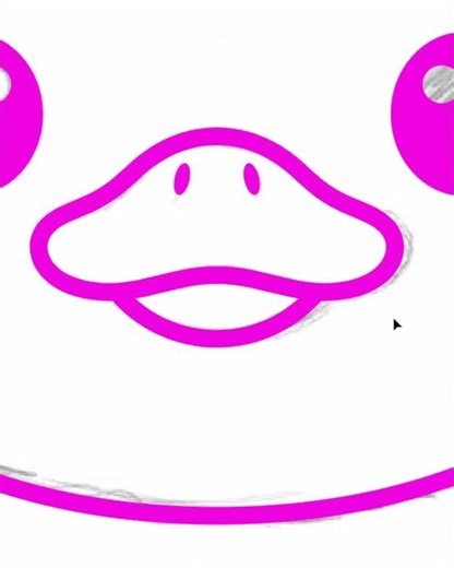 Cute Kawaii Duck Design | Adobe Illustrator