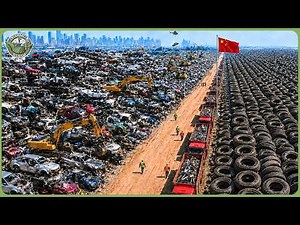 Inside World’s Largest Car Recycling Line – Millions of Old Cars Are Turned Into New Steel