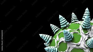 Christmas Tree Loop. This stock motion graphics video shows Christmas trees on planet Earth spinning endlessly. Stock Video