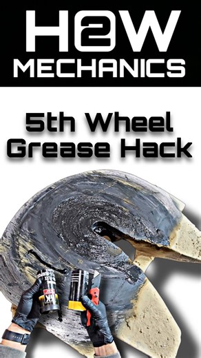 How to Grease a Semi 5th Wheel Hack! #Mechanic #trucker #semitruck | How2Mechanics