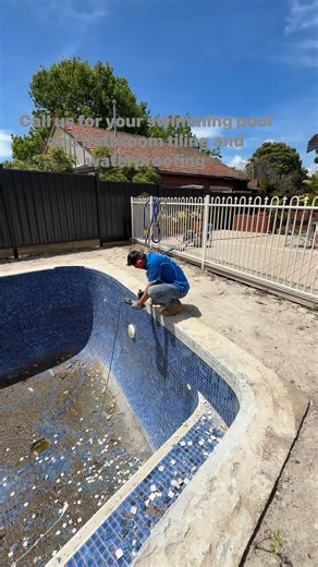 Swimming pool tiling and screeding under process | AFN Tiling Ptyltd
