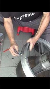 How to install an air valve on a tubeless wheel!