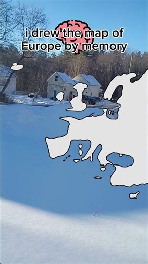 I drew the map of Europe by memory #europe #mapping