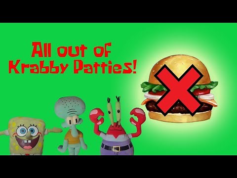 All out of Krabby Patties! - Sponge Plushies