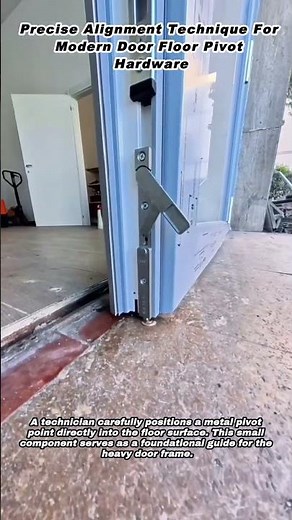 Precise Alignment Technique For Modern Door Floor Pivot Hardware
