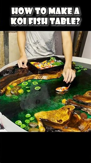 How To Make An Epoxy Koi Fish Table