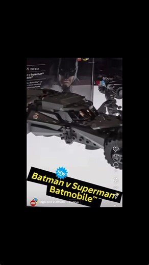 A closer look at the Lego Ben Affleck Batmobile and figure on display at #NYCC #MakeTheBatfleckMovie #LegoBatman | BatfleckMovie