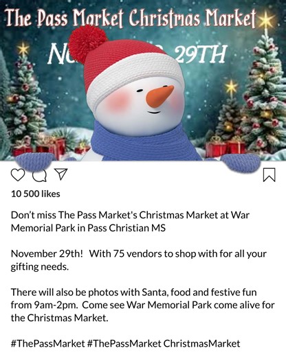 203 reactions · 137 shares |  “The Pass Market Christmas Market — November 29th, 9 to 2! With 75 amazing vendors, photos with Santa, and holiday magic everywhere!” Be sure to save the date... this will be a market you don't want to miss | The Pass Market | Facebook