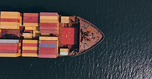 Cargo Ship Carrying Containers for Export Cargo Global Trade