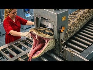 “Inside a Snake Meat Factory 🐍 | How Millions of Snakes Are Processed Daily full process