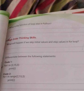 Questions:What is the function of else with a loop in Python?... | Filo