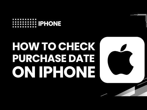 HOW TO CHECK PURCHAS DATE ON IPHONE