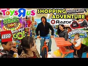 TOYS R US Family Shopping Adventure: Razor Crazy Cart + Monster 500, Angry Birds Go, Minecraft & Mor